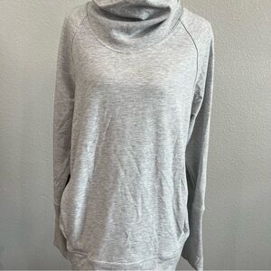 Lululelmon Woman’s Light Grey High Lines Pullover  Sweatshirt Size 10